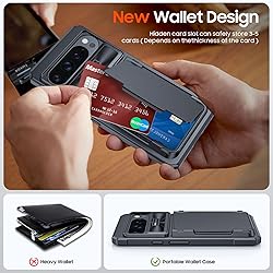 CENMASO for Google Pixel 9 Pro XL Case with Card