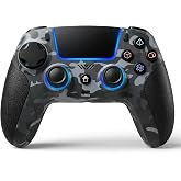 HIKICESOM Wireless Hall Effect Controller for PS5 with Back Paddles | Anti-Drift Sticks, Turbo/Macro, Dual Vibration, 10+ Hr Gaming; PS5 Pro/PC/Mac/iOS/Android/Steam Deck Compatible