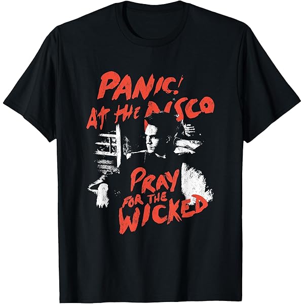 Amazon.com: HydePrints All Panic No Disco T-Shirt - Unisex-Adults