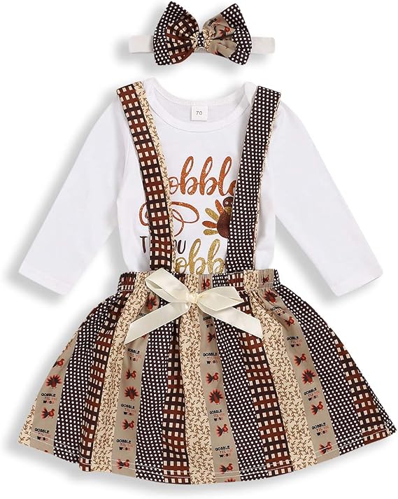 Amazon.com: Sinda My First Thanksgiving Outfit Toddler ...