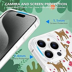 Tcaraersing Magnetic Clear Case for iPhone 15 Pro