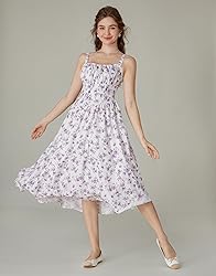 Floral Corset Dress for Women 2024 Ruched Bust