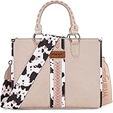 Montana West Wrangler Animal Print Tote Bag for Women Western Purse Boho Top Handle Satchel Handbag