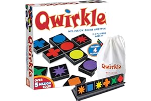 MINDWARE Qwirkle Board Game - Strategy Game for 2-4 Players Ages 6+ - Deluxe with Trays