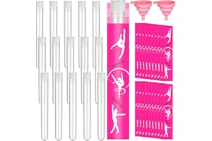 37 PCS Tampon Flask Set Include 15 Clear Hidden Tampon Flasks 20 Tampon Wrappers 2 Foldable Silicone Funnels 1 Oz Reusable Pl