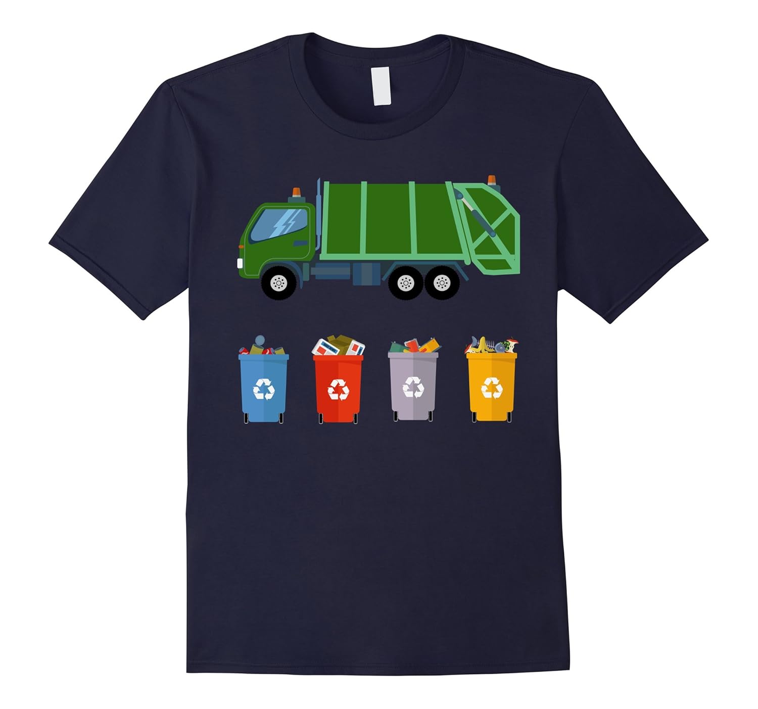 Recycling Trash Truck Shirt Kids Garbage Truck T-Shirt-ANZ