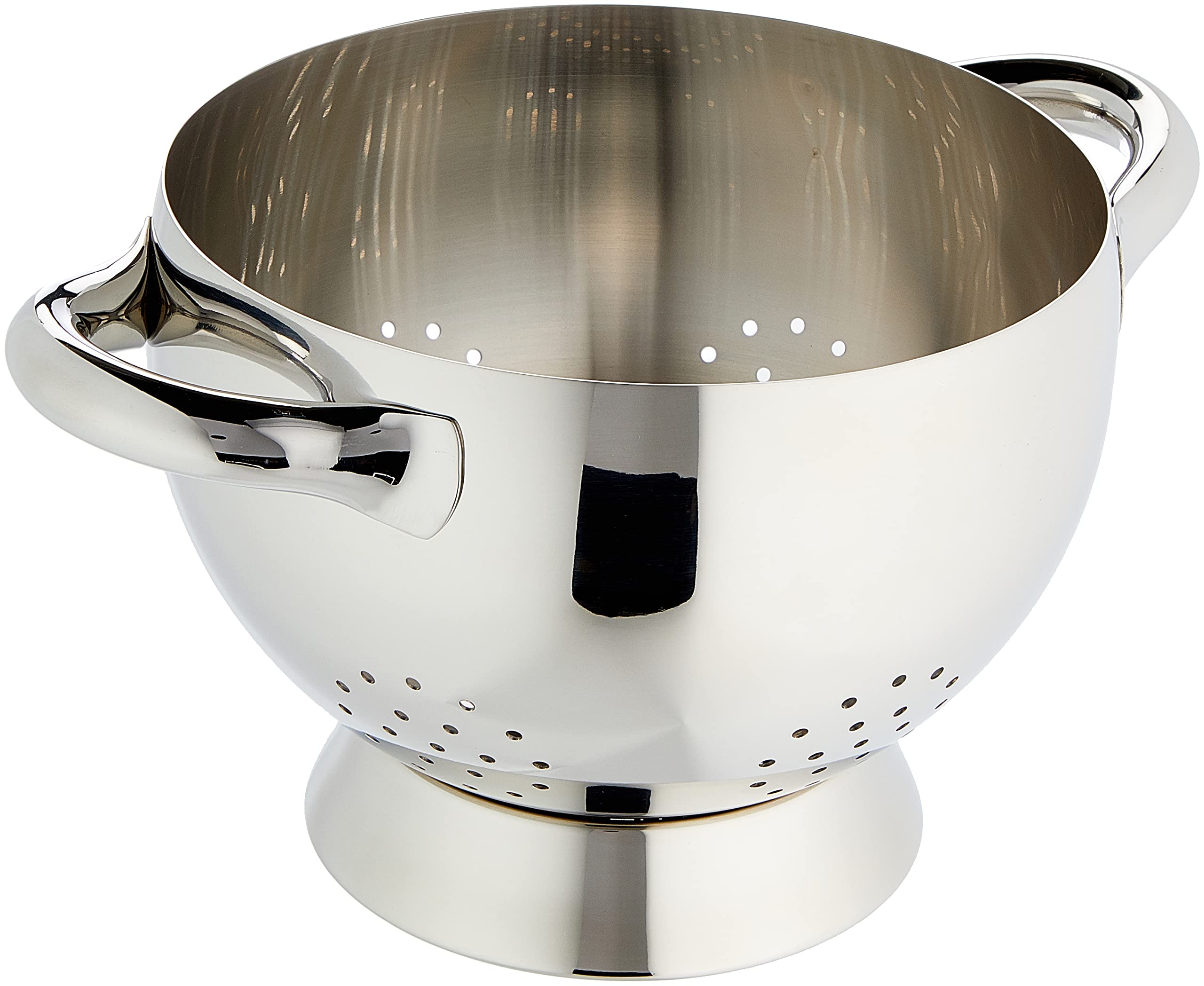 Alessi Mami Colander, Stainless Steel (SG300), Polished Silver