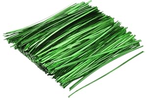 MECCANIXITY Foil Twist Ties 7" 18cm Metallic Plastic Closure Tie for Tying Bread, Candy, Cookies, Gift Bags Arts Crafts Ties 