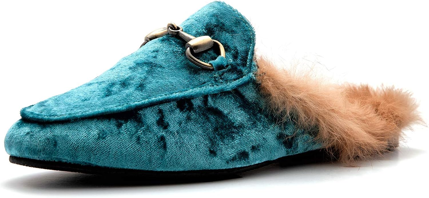 rabbit fur lined slippers