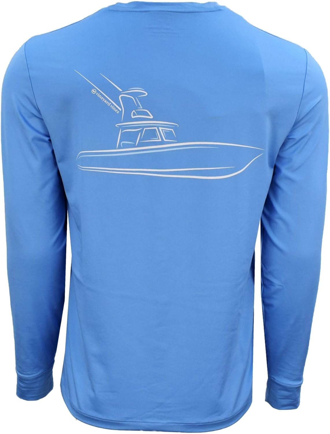 Vineyard Vines playera de manga larga para hombre, Ocean Breeze Sportfisher, Small