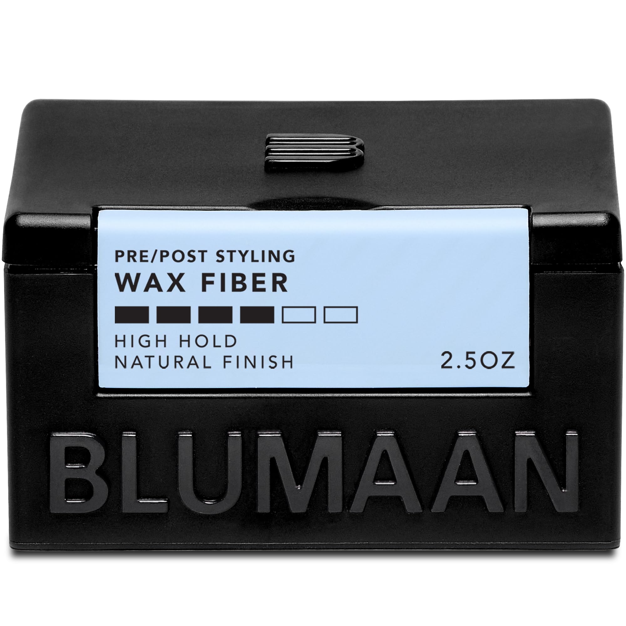 BLUMAAN Wax Fiber - Men's Wax Fiber Hair Styler for All-Day Hold - Adds Volume & Controls Hair - Natural Finish with Heat Protectant - Great For All Hair Types - 2.5 oz (71 ml)