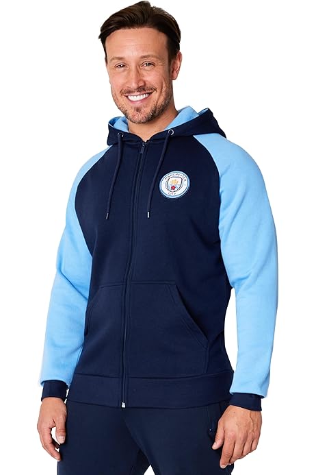 Felpa Con Cappuccio Manchester City Ufficiale - Uomo, 100% Poliestere - Foto 7