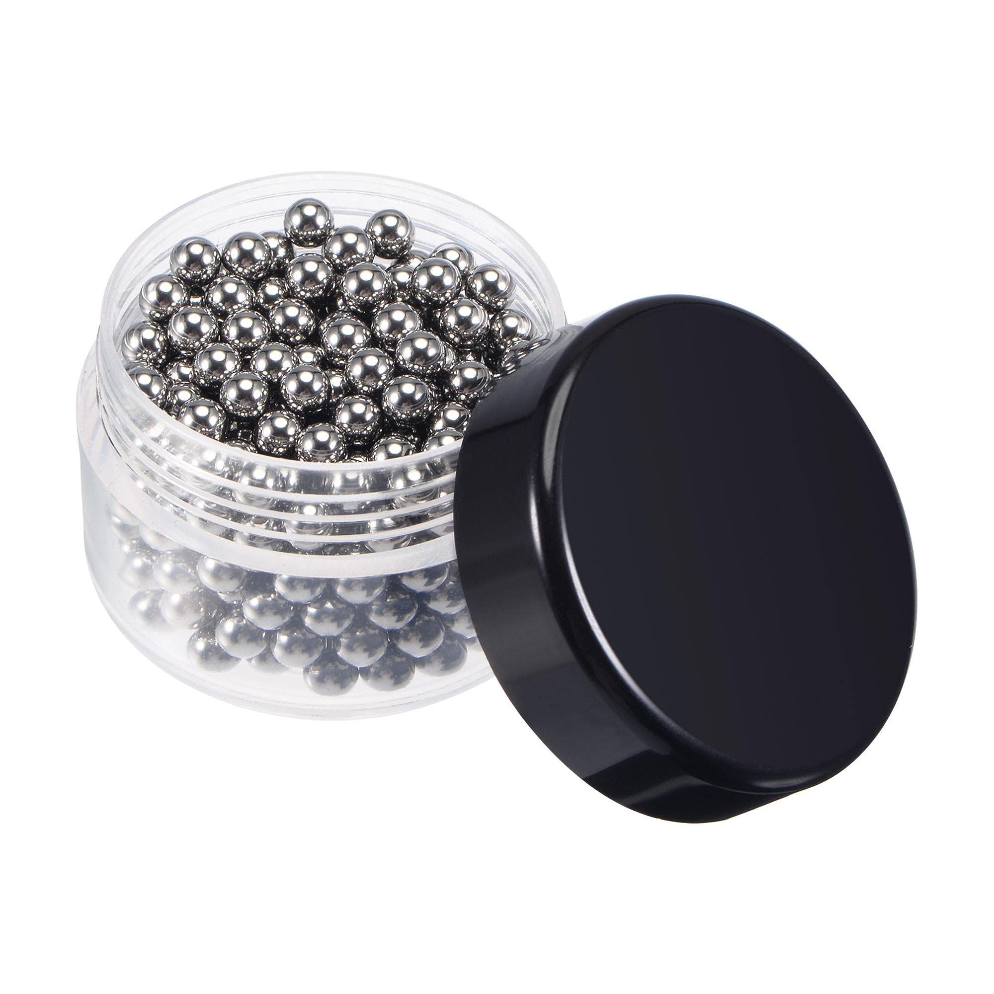 Photo 1 of uxcell 300pcs 4mm 304 Stainless Steel Bearing Balls G100 Precision Metal Cleaning Ball (Weak Magnetic)
