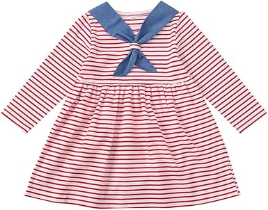 pink and white striped sundress