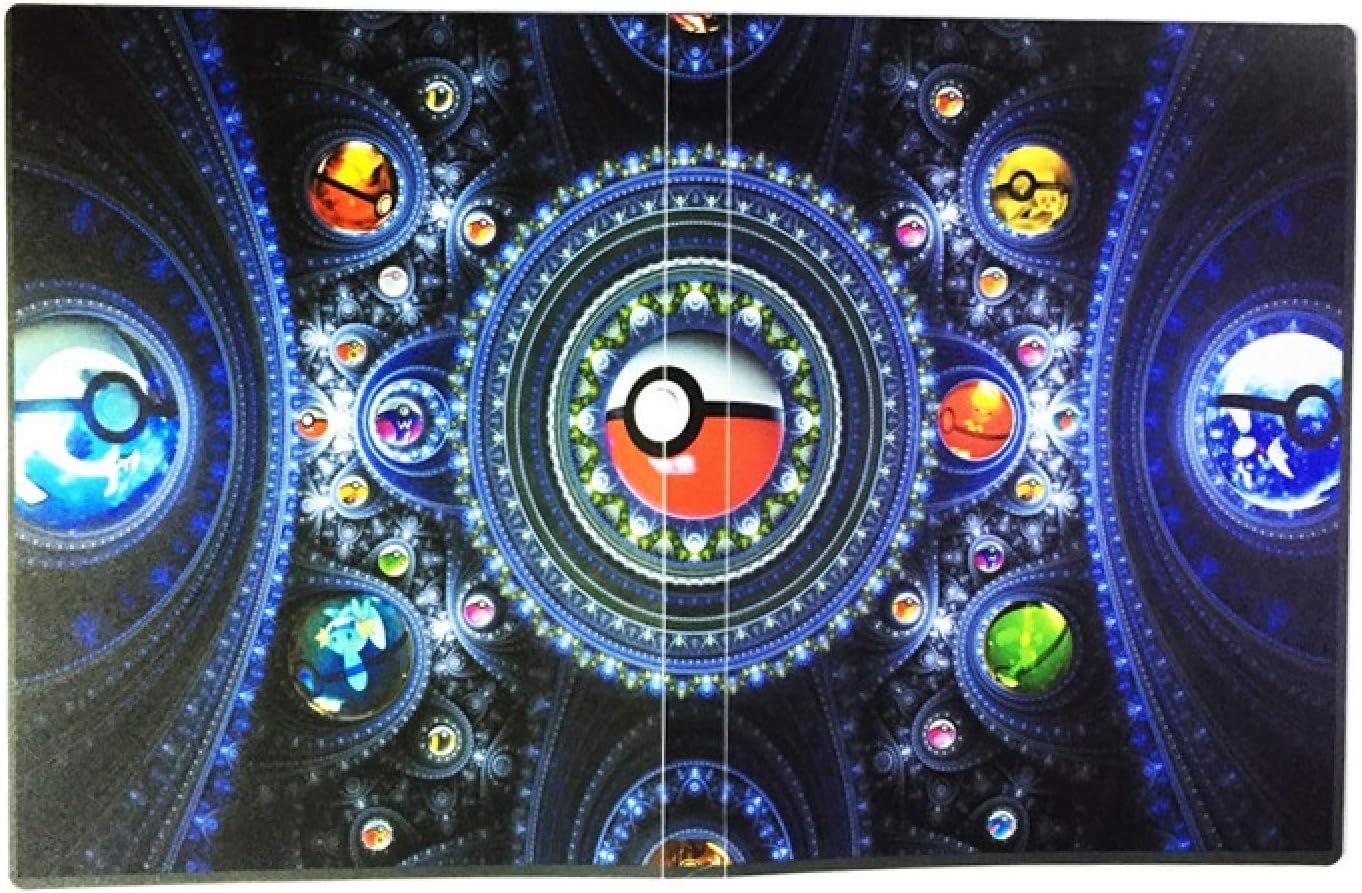 Poke Pokemon Ball Folder for Card Trading Game 160 Pocket Capacity Toy Action Figure