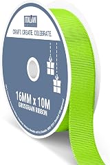 Italian Options 16mm Grosgrain Ribbon Lime 10m Gift Craft Hair Bow