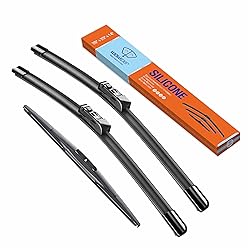 WOWIPER Silicone Windshield Wiper Blades with Rear