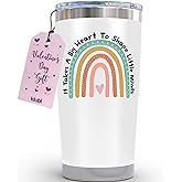 KLUBI Gift for Teacher - It Takes a Big Heart to Shape Little Minds Tumbler With Straw 20 Ounce - Teacher Appreciation Gifts for Women - Thank You Nanny Gift, Daycare Travel Mug Preschool Teacher