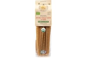 Morelli Mafalda Pasta, High Fiber Mafaldine Pasta, Imported from Italy (Ricciolina, Reginette With Bran and Double Wheat Germ) - 8.8 oz / 250 g
