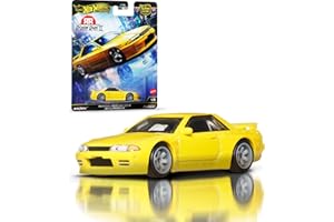 Hot Wheels Premium Car Culture Collectible Toy Car, 1:64 Scale Die-Cast Nissan Skyline R32 Pandem, Ronin Run 2 Vehicle with Real Riders Tires