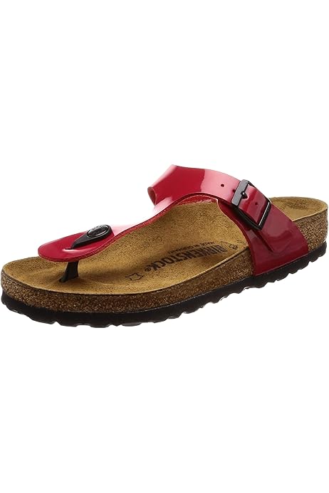 birkenstock gizeh tango red patent