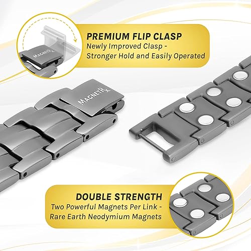 MagnetRX® Ultra Strength Magnetic Bracelet Effective Stainless - Main Image