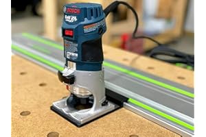 ToolCurve's Guide Rail Adapter Compatible with Bosch Colt 1HP Router - Made in USA