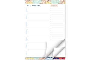 GLOBAL PRINTED PRODUCTS Meal Planning Pad 6"x9", 80 Sheets Per Pad