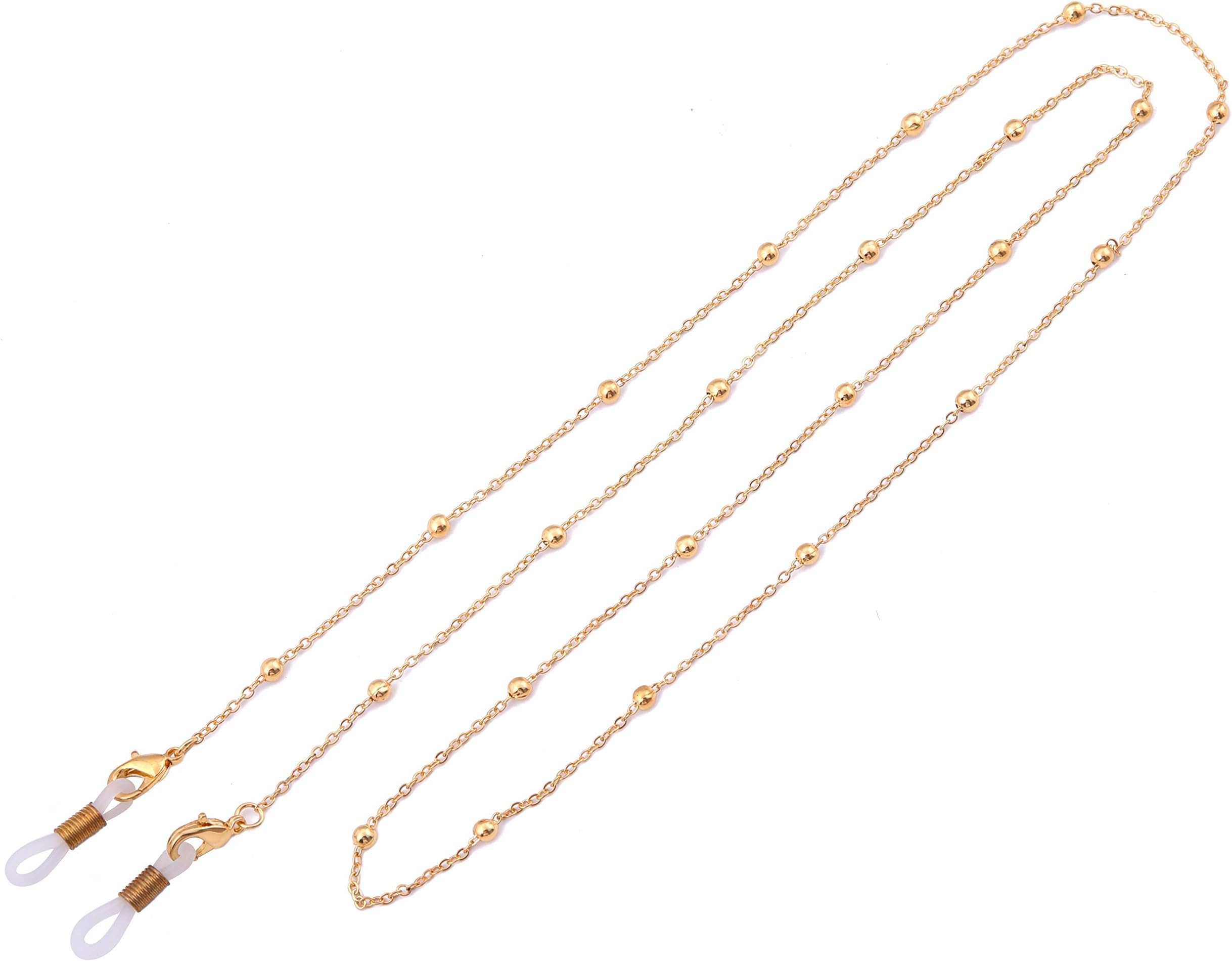 LIKGREAT Eyeglass Chains for Women Beaded Reading Glasses Cords Sunglasses Strap Chain Retainer