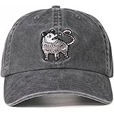 Possum Gifts for Possum Lovers, Possum Stuff, Embroidered Cap, Adjustable Hat Gifts Accessory for Birthday & Christmas Grey