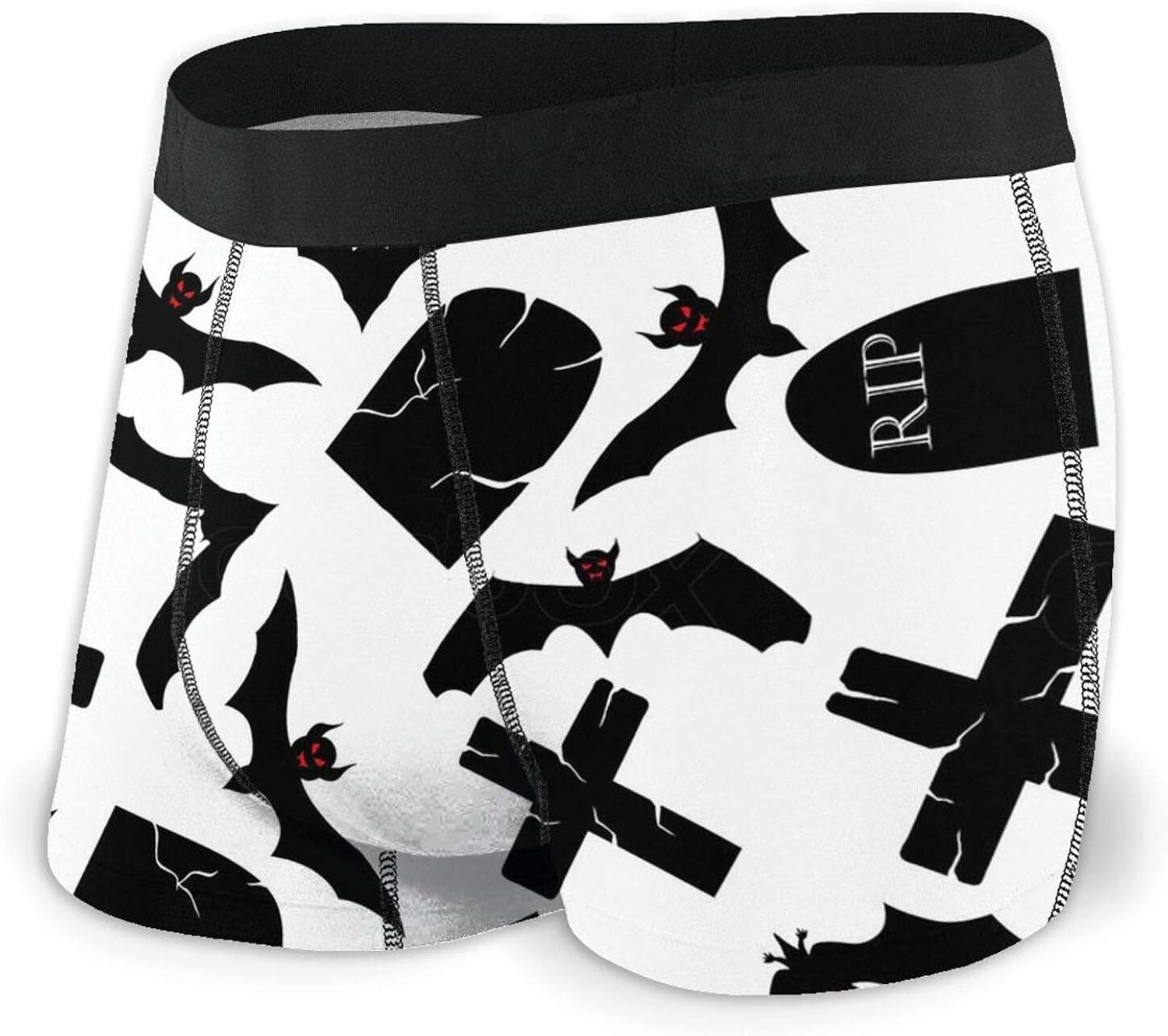 Halloween Tombstones and Bats Men's Underwear Comfort Boxer Briefs Men