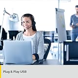 Jabra Evolve 20 Mono Headset Microsoft Certified VoIP Softphone USB Controller view 2