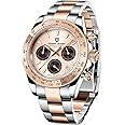 Pagani Design Men’s Watches Full Stainless Steel Analogue Quartz Wrist Watch for Men Luxury Waterproof Dress Wristwatch Date