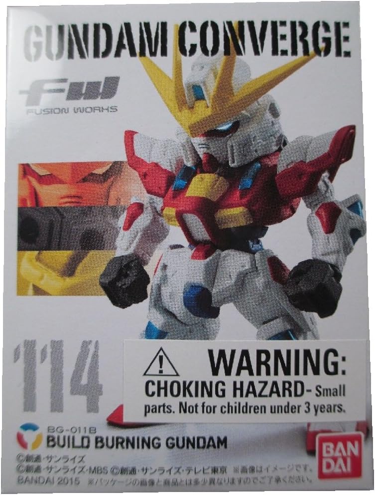 FW Gundam Converge 20 Build Burning Gundam #114 Mini Trading Figure