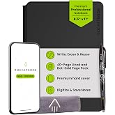 Rocketbook Pro Smart Reusable Notebook, Letter 8.5x11, Black