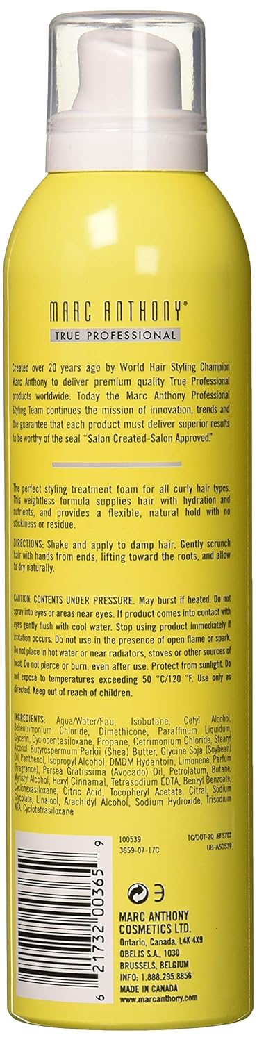 Marc Anthony True Professional Strictly Curls Perfect Curl 7-in-1 Treatment Foam, 7.05 Ounce : Beauty