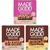 MadeGood Chocolate Lovers Variety Pack Chewy Granola Bars, 32-Count | Real chocolate snack variety pack for lunch boxes and on-the-go snacks, Chewy and soft textures, Kosher, plant-based