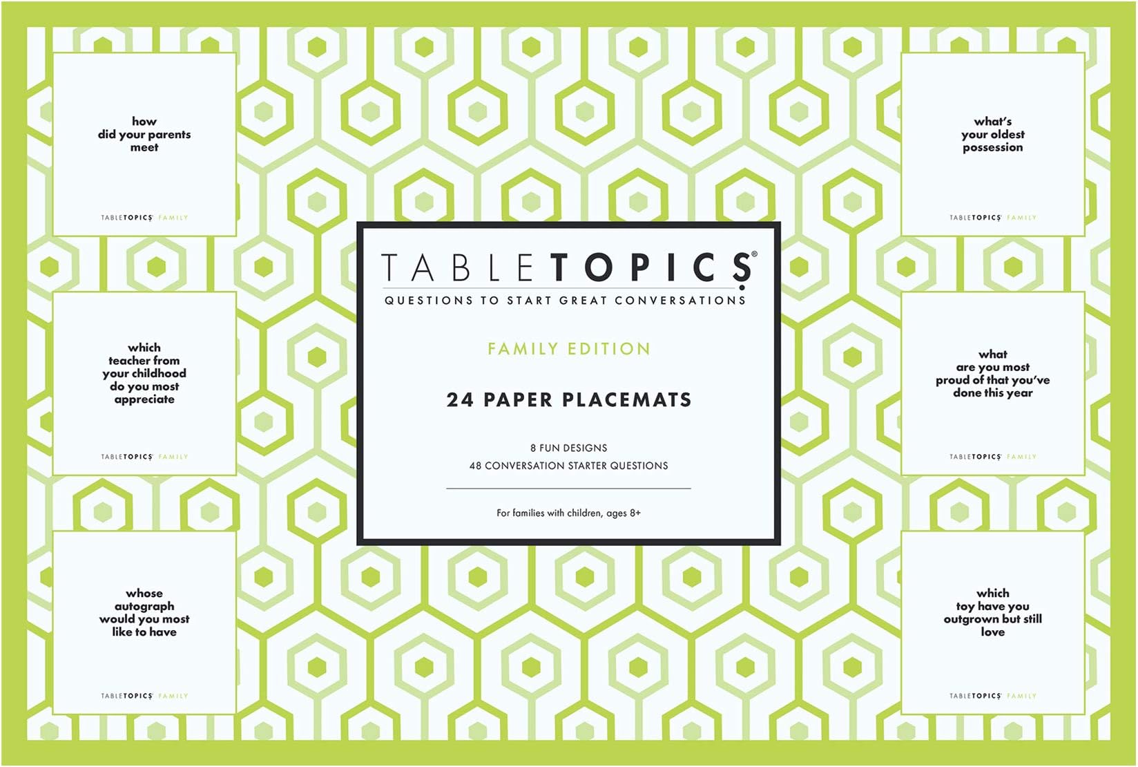TableTopics Paper Placemats - Family Edition