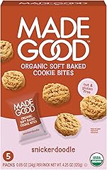 MadeGood Snickerdoodle Soft Baked Cookies, Organic Snacks, 0.85oz Each
