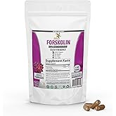 Pure Forskolin Extract Supplement with Potent Coleus Forskohlii 20% Standardized 1,000 mg for Enhanced Energy - Plant-Based Energy Supplements for Women and Men - 100 Veggie Capsules