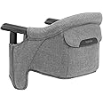Inglesina Fast Table Chair, Stone Gray Melange - Portable High Chair for Baby & Toddlers 6-36 Months - Fits Tables 0.8'' - 3.5'' - Collapsible and Compact Design Space Saving - Travel Bag Included