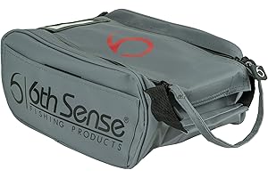 6th Sense Fishing Large Bait Bag – Durable Soft-Sided Storage for Soft Plastics (Gray)