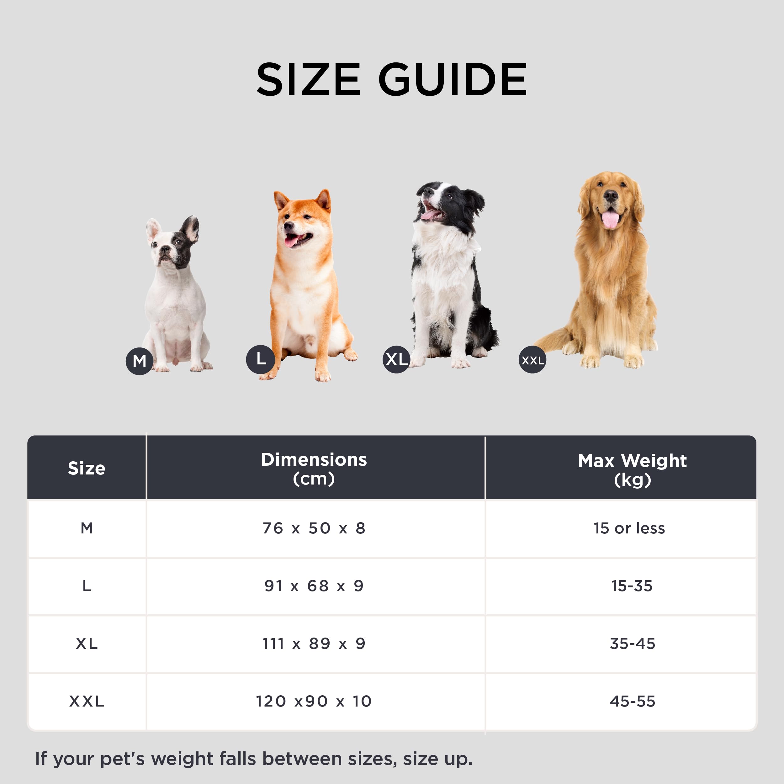 BEDSURE Hundekissen Grosse Hunde waschbar - 111x89cm hundematratze XXL für große, mittelgroße Hunde Outdoor gepolstert Hundematte braun in 10cm Höhe 6