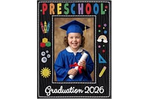 SICOHOME Preschool Graduation Gifts - 4"x 6" Preschool Graduation Picture Frame 2026 PreK Kindergarten Graduation Decorations