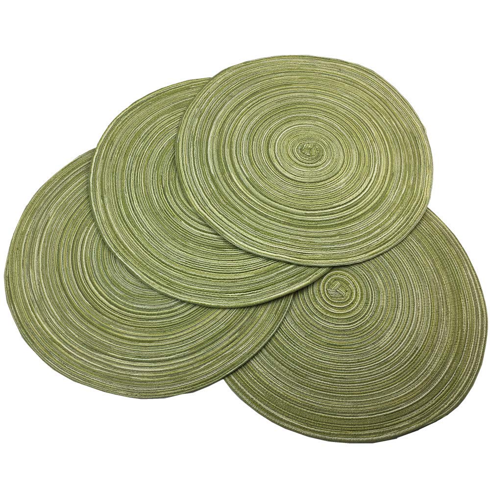 Best green placemats for dining table set of 8
