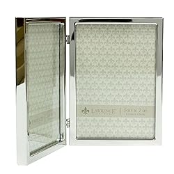 Lawrence Frames 5x7 Hinged Double Silver Standard
