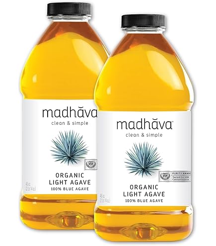 Amazon.com : Madhava Organic Blue Agave Golden Light - 11.75 fl oz - 2 pc :  Grocery & Gourmet Food