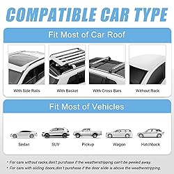 CZC AUTO 15 Cubic Feet Car Rooftop Cargo Carrier