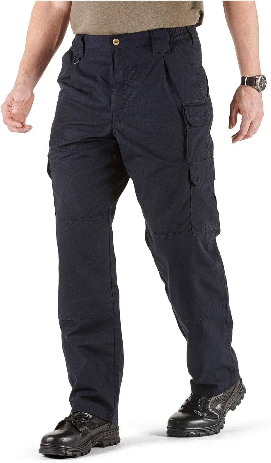 5.11 Tactical Men's Taclite Pro Lightweight Performance Pants, Cargo Pockets, Action Waistband, Dark Navy, 38W x 30L, Style 74273: Clothing