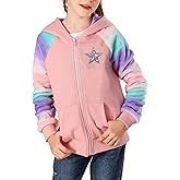 V.&GRIN Girl Zip up Hoodie Sweatshirt Soft Fuzzy Fleece Jacket with Pocket for Girls 5-16 Years